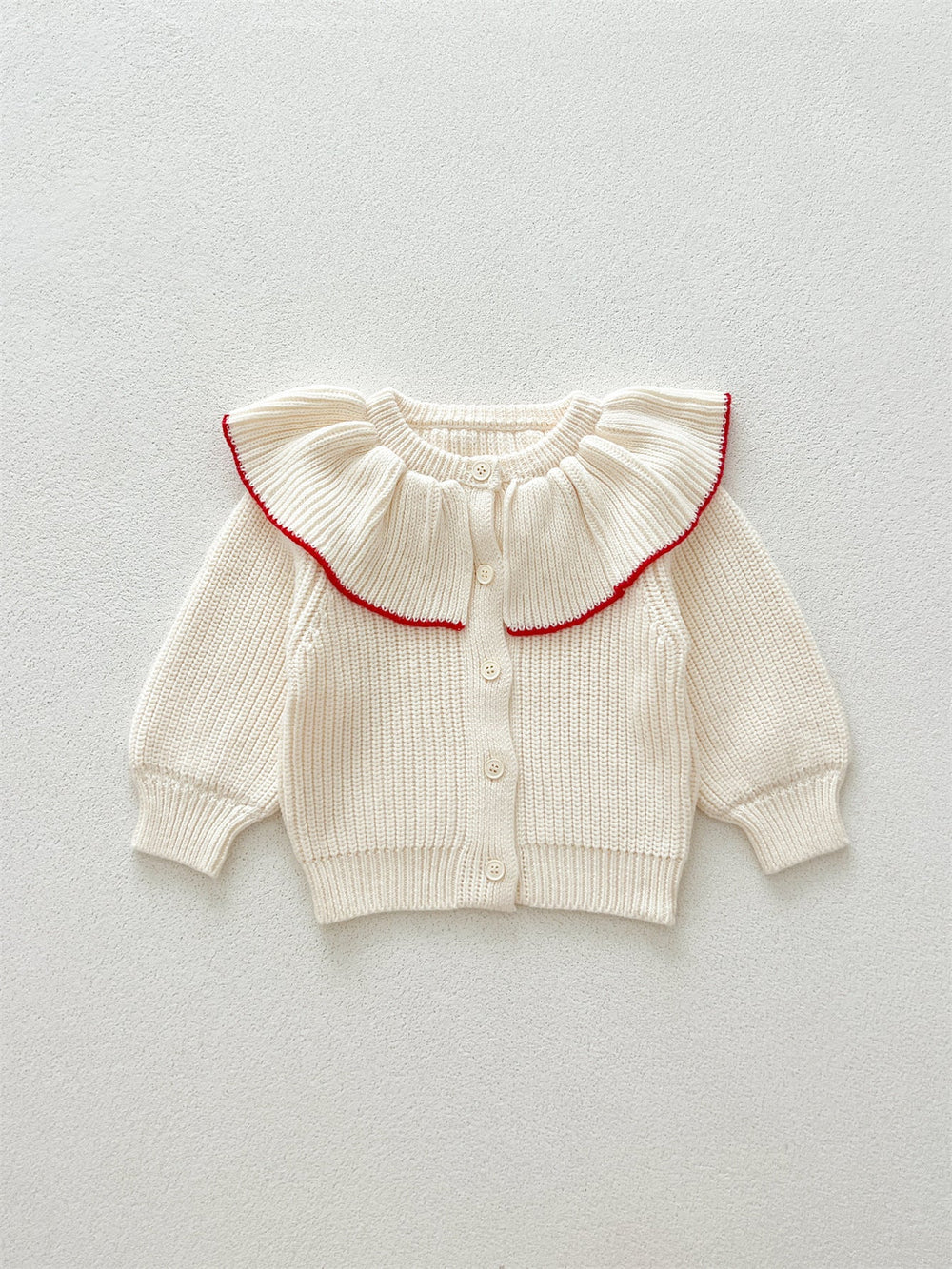 Autumn New Arrival Baby Kids Girls Comfortable Plain Knitted Long Sleeves Cardigan