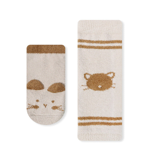 Baby Cartoon Animal Print Pattern Non-Slip Warm Long Socks