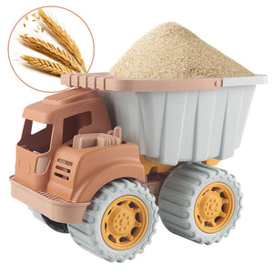 Children’s Wheat Straw Medium Beach Simulation Construction Vehicle Toy