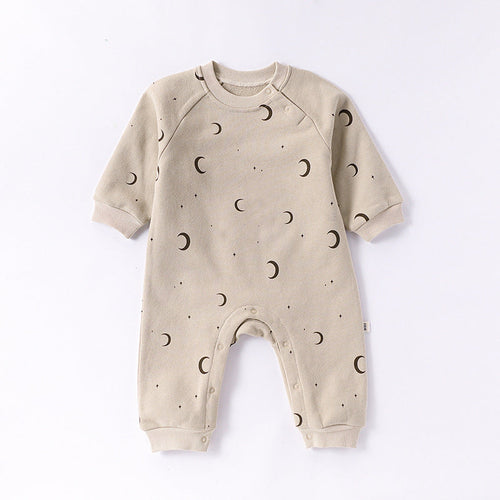 Autumn and Spring New Arrival Baby Unisex Simple Pattern Long Sleeves Casual Rompers