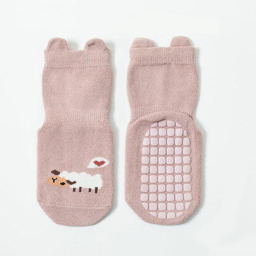 Baby Cartoon Animal Graphic Non-Slip Design Cute Socks