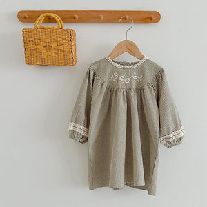 Autumn Vintage Style Embroidered Design Dress & Onesies