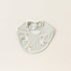 Adorable Cartoon Cotton Snap-on Bib