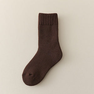 Unisex Thickened Children’s Fleece-lined Mid-Calf Socks