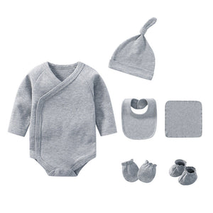 Newborn Solid Color Cotton Bodysuit Thin Style Sets