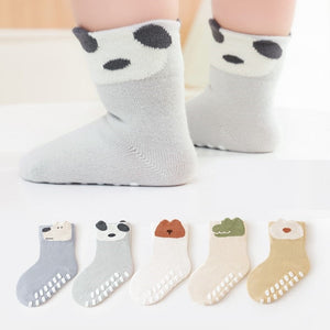 Spring Baby Unisex Breathable Animals Cartoon Design Socks Non-Slip