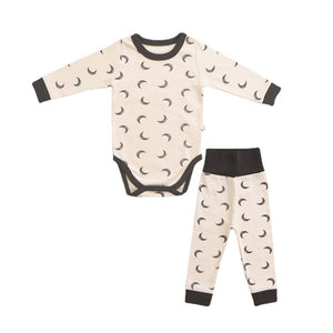 Baby Star & Moon Graphic Cotton Bodysuit Combo Pants Thermal Underwear Sets