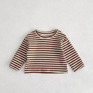 Baby Striped Shirt Combo Corduroy Fabric Cartoon Bear Embroidered Vest Bodysuit 2 Pieces Sets