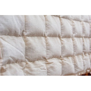 Organic Flax Seed Quilted Weighted Blanket