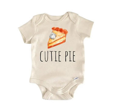 Pumpkin Pie Baking - Baby Boy Girl Clothes Infant Bodysuit Funny Cute Newborn Baby Bodysuit