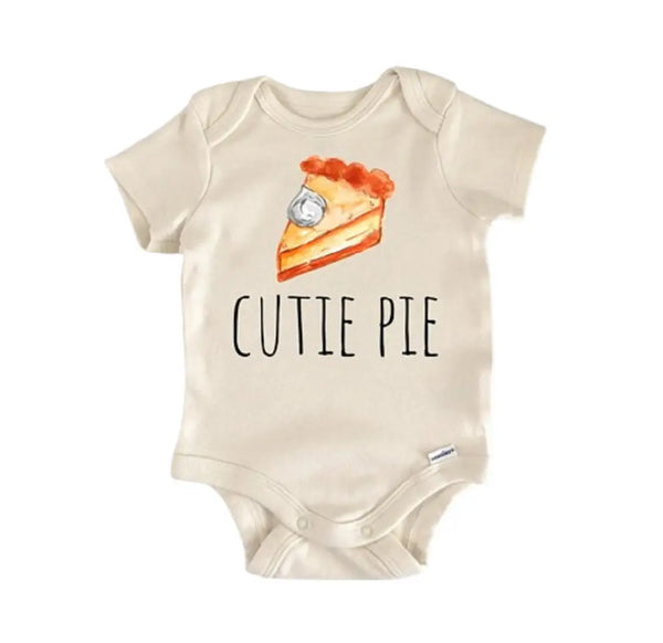 Pumpkin Pie Baking - Baby Boy Girl Clothes Infant Bodysuit Funny Cute Newborn Baby Bodysuit