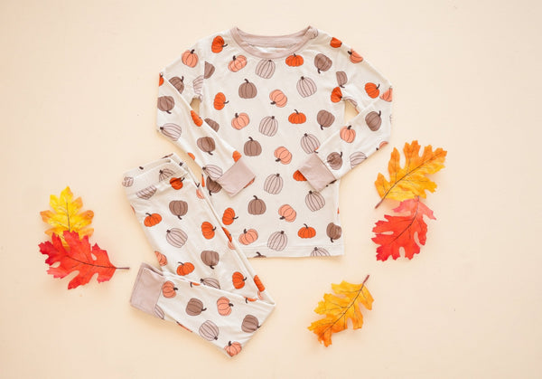 Pumpkins Beige (Long Sleeve PJ)
