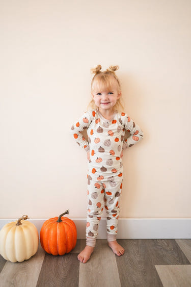 Pumpkins Beige (Long Sleeve PJ)