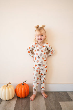 Pumpkins Beige (Long Sleeve PJ)