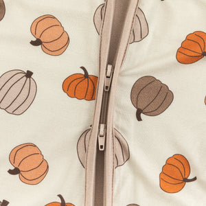 Pumpkins Beige (Convertible Zip Footies)