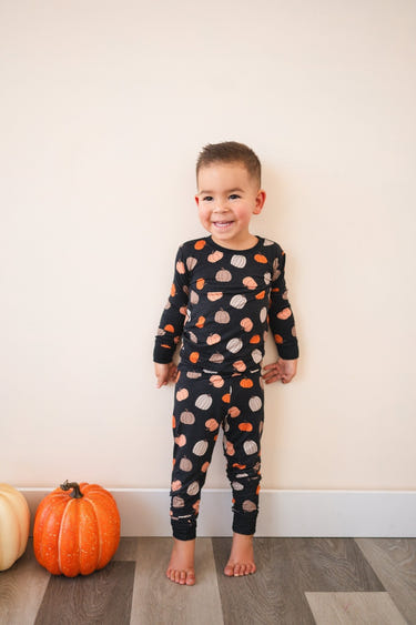 Pumpkins Black (Long Sleeve PJ)