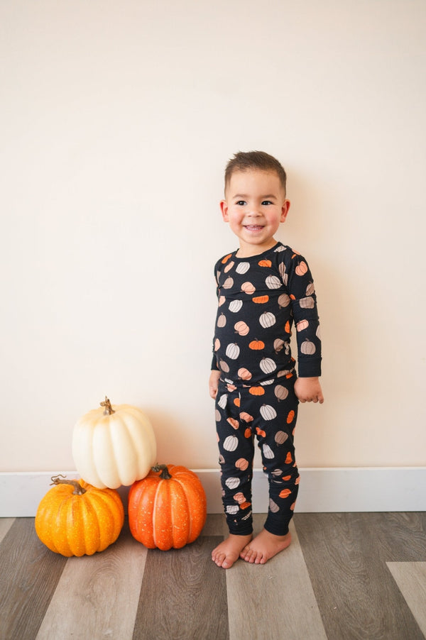 Pumpkins Black (Long Sleeve PJ)