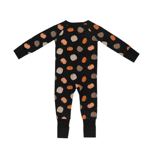 Pumpkins Black (Convertible Zip Footies)