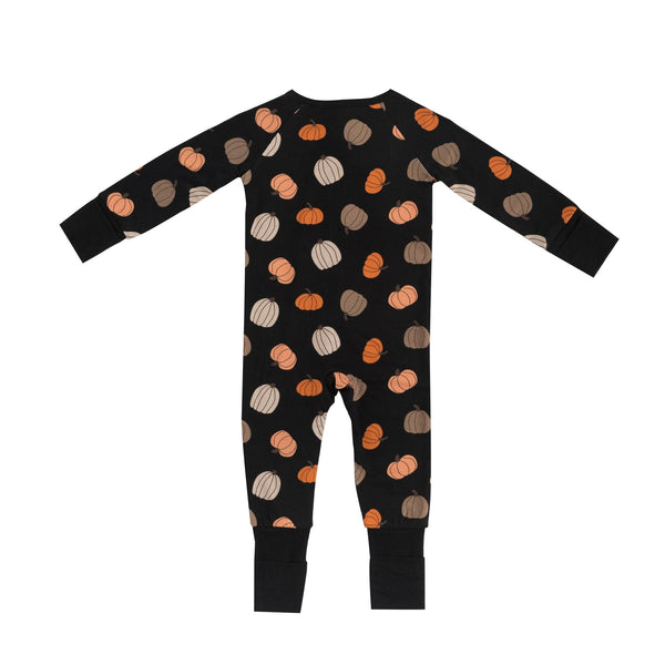 Pumpkins Black (Convertible Zip Footies)
