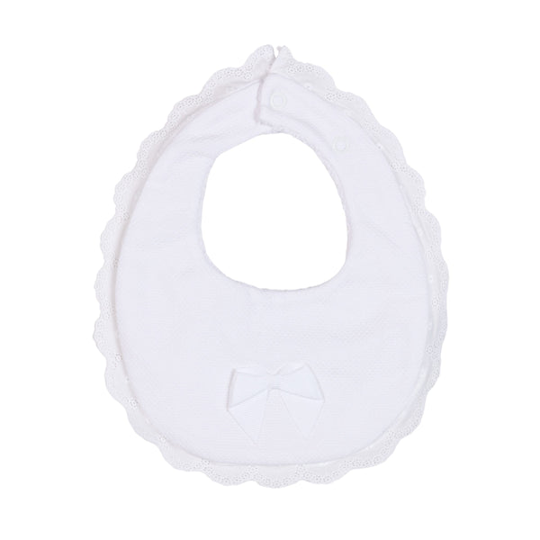 PURITY | Girls White Cotton Bib