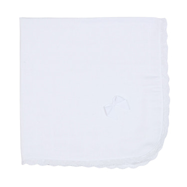 PURITY | Girls White Broderie Anglaise Muslin Square - MOOGCO Baby