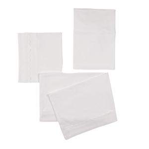 PURITY | Baby White Cotton Bed Linen Set (3) - MOOGCO Baby