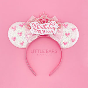 Purple Birthday Princess Ears