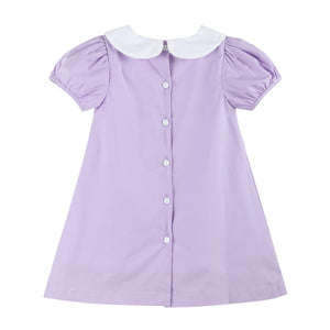 Purple Crayon Back to School Collared Dress