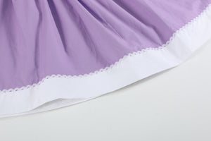 Purple Easter Bunny Smocked Bishop Dress