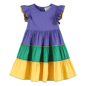 Purple, Green and Gold Mardi Gras Dress