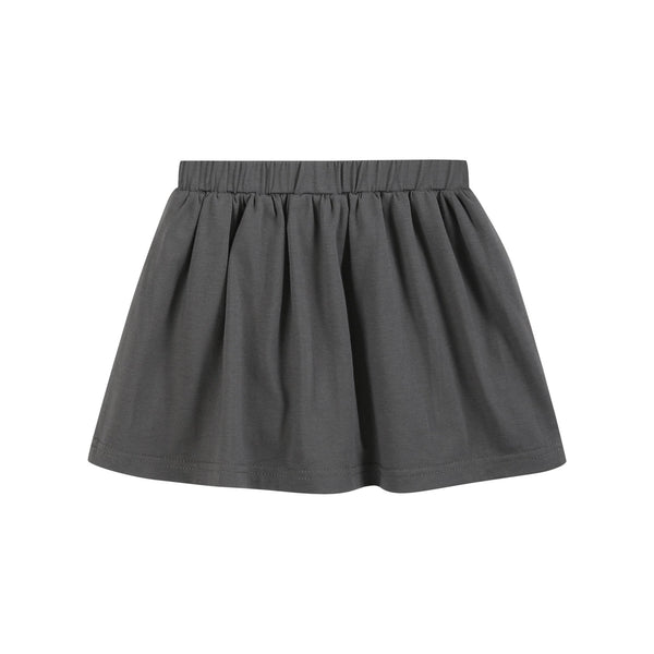 Purple Halloween Ruffle Top and Gray Skort Set