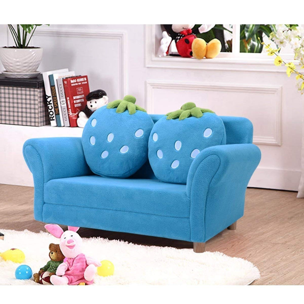 BL/PI Kids Strawberry Armrest Chair Sofa - colorful play sofa for kids, perfect for playtime and relaxation.