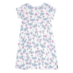 Swirly Girl Short Sleeve Dress - Magical Birthday