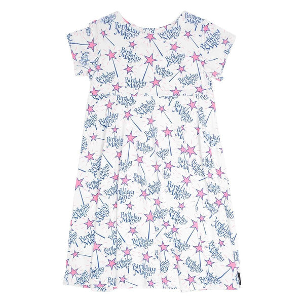 Swirly Girl Short Sleeve Dress - Magical Birthday