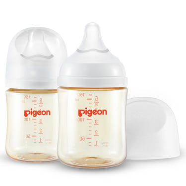 PPSU Wide Neck Baby Bottle for Newborns, 2 Packs, 5.4 Oz, BPA-free, lightweight, safe for infants.
