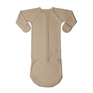 goumikids Preemie 24 Hour Convertible Gown Sandstone
