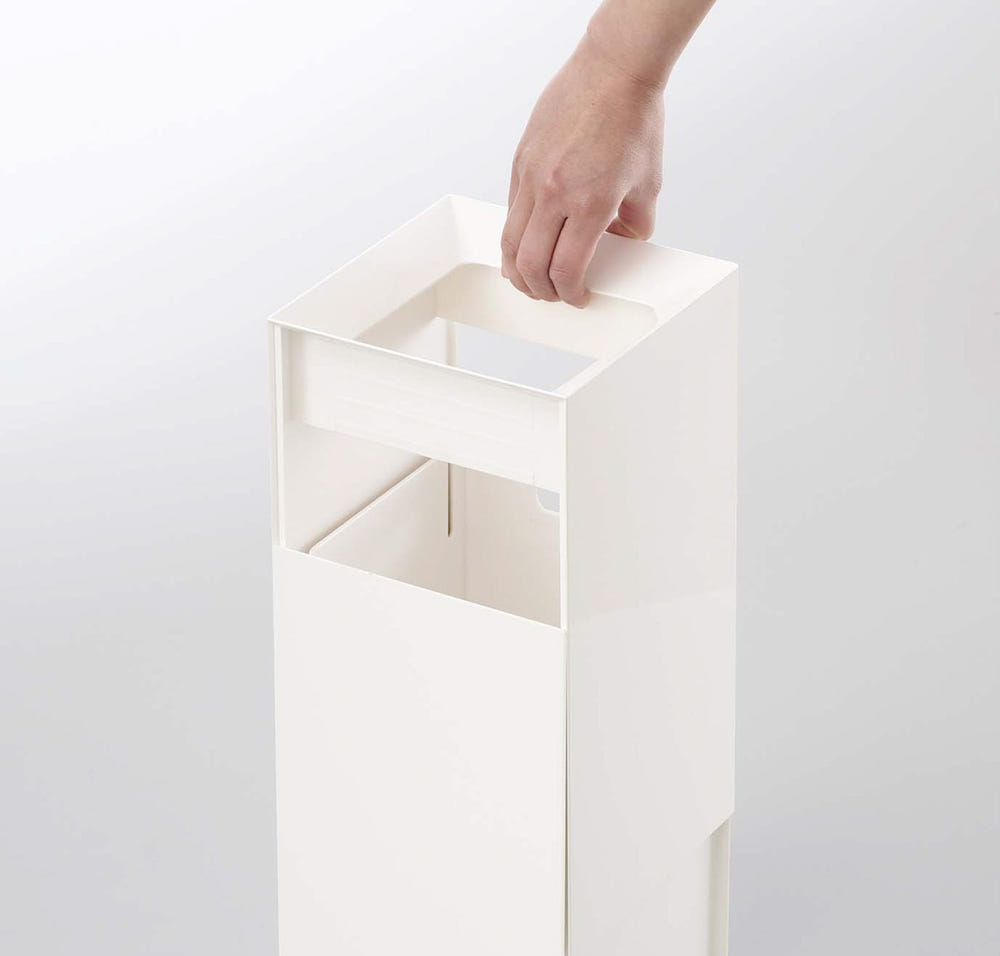 "Stylish baby trash can for nursery, perfect for discreet diaper disposal and maintaining a clean environment."