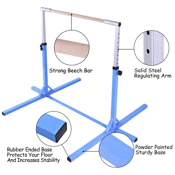 Adjustable Gymnastics Horizontal Bar for Kids - Weather