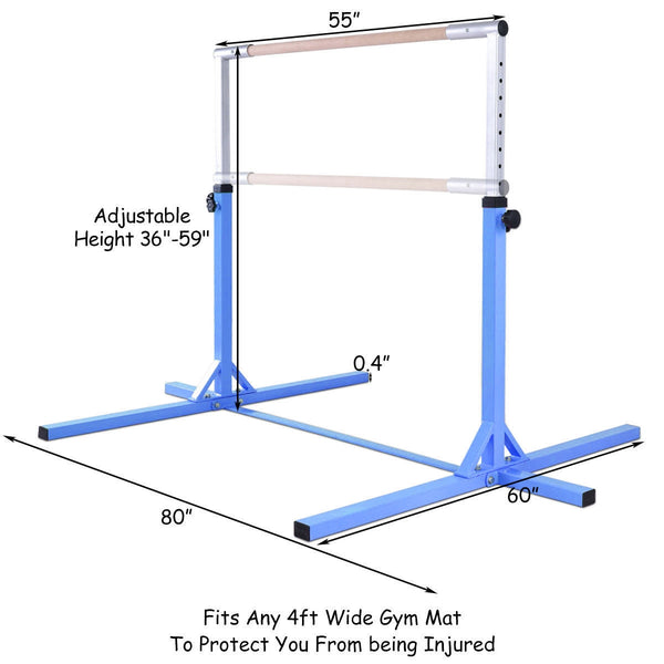 Adjustable Gymnastics Horizontal Bar for Kids - Weather