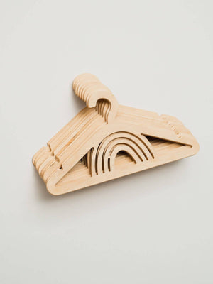 Pack of 5 Wooden Baby Hangers