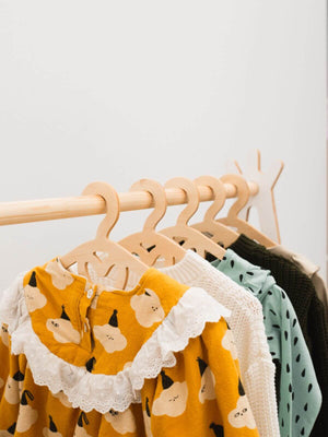 Pack of 5 Wooden Baby Hangers