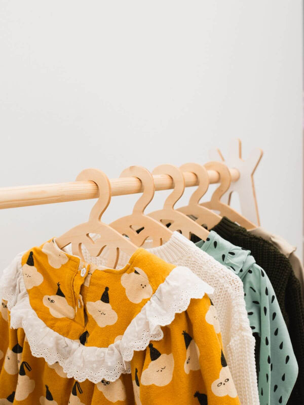 Pack of 5 Wooden Baby Hangers
