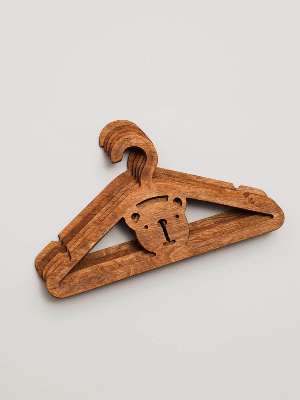 Pack of 5 Wooden Baby Hangers
