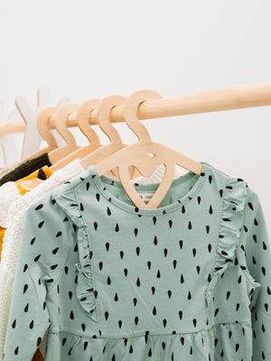 Pack of 5 Wooden Baby Hangers
