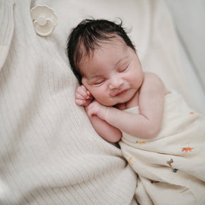 Mushie Organic Cotton Muslin Swaddle Blanket extra soft
