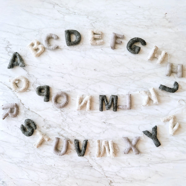 Rainbow Alphabet Banner Kids Room Garland 7ft