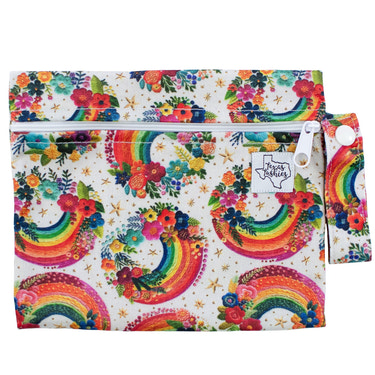 Rainbow Embroidery - Mini Wet Bag - MOOGCO Baby