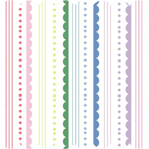 Rainbow Striped Napkins, 40pcs