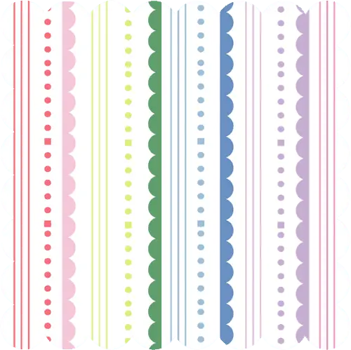 Rainbow Striped Napkins, 40pcs