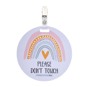 Rainbow Baby No Touching Car Seat Sign Tag